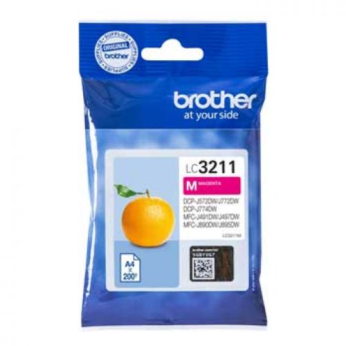 BROTHER Cartucho tinta  Magenta   LC3211M , Brother , BROLC3211M , 4977766775762